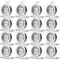 16 Pack Refrigerator Thermometer Large Dial Freezer Thermometer Classic Series Fridge Alarm Thermometer Internal Temperature Gauge for Fridge Freezer Cooler