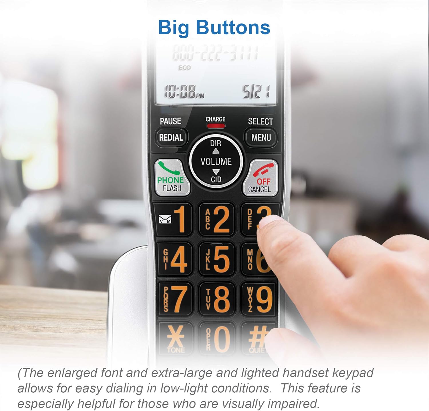 AT&T BL102-3 DECT 6.0 3-Handset Cordless Phone for Home with Answering Machine, Call Blocking, Caller ID Announcer, Audio Assist, Intercom, and Unsurpassed Range, Silver/Black