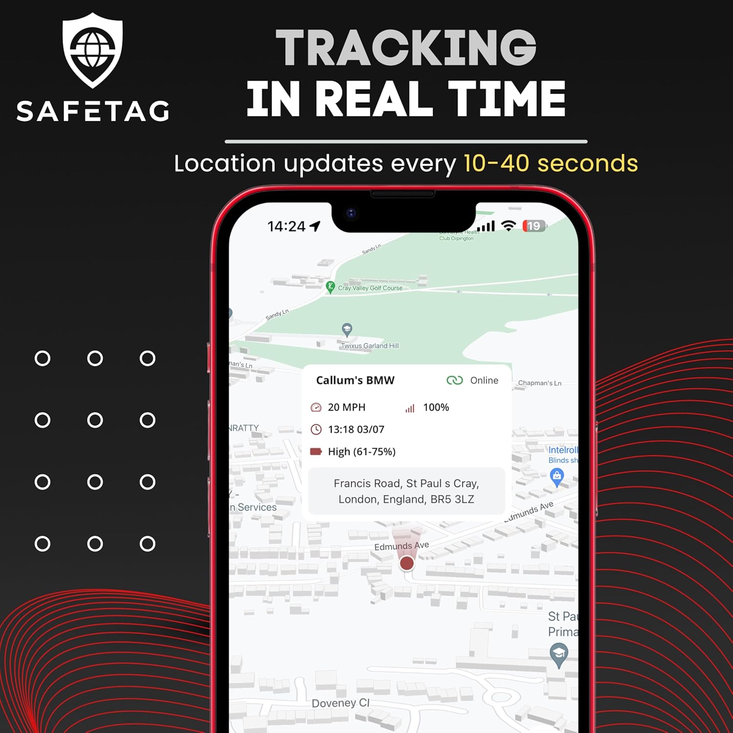 Mini 4G - 4G LTE Rechargeable Mini GPS Tracker, Car, Van, Motorbike etc. 34-205 Countries, Real Time Tracking and Notifications, 7 Day Free Trial - Sim Included, 12 Month Warranty
