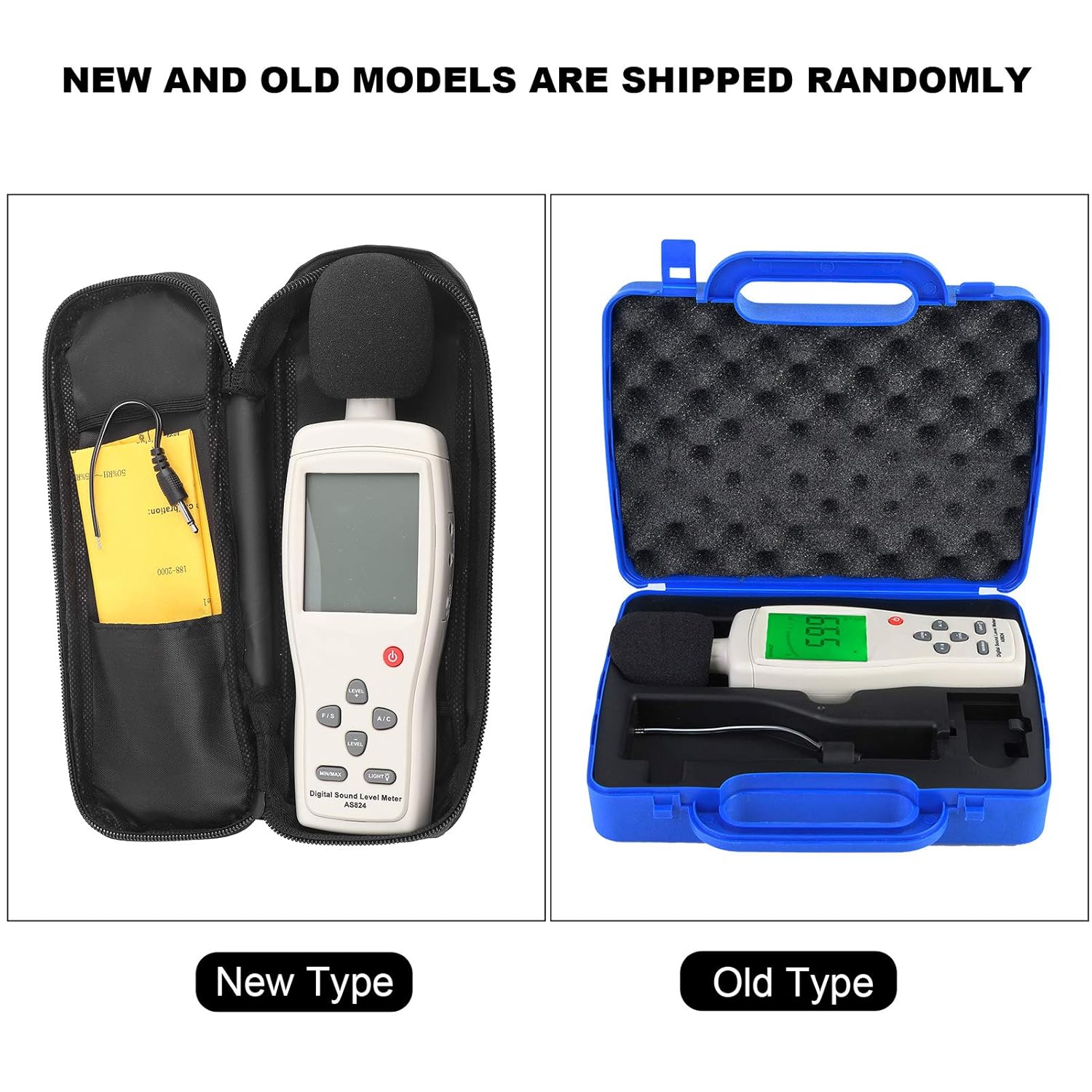 KIMISS Smart Sensor As824 Digital Sound Level Meter Intated Noise Measurement Tester with A C Weigng 30 130Dba Range