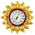 MUMTOP Outdoor Thermometers for Patio - Indoor Outdoor Thermometer, Sunflower Wall Thermometer Wireless for Garden Home Decor