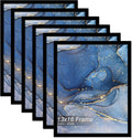 13x16 Picture Frame Set of 6, Black Frame for 13 x 16 Inch Picture Poster Photo, Light Weight and High Transparent 13 by 16 Frame for Wall - 6 Pack/Black/13 x16