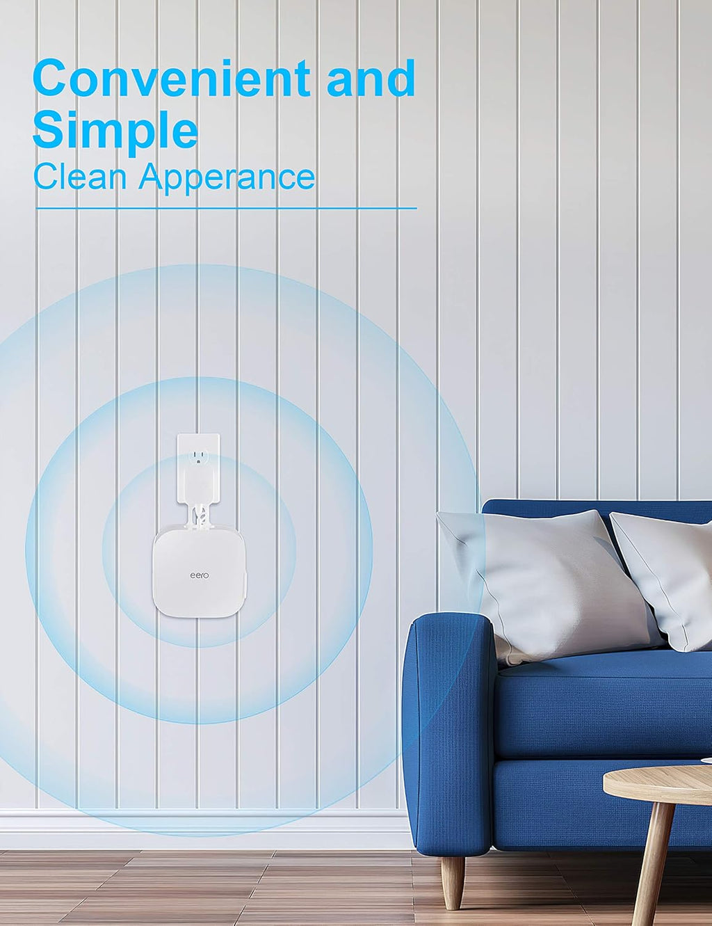 COOLWUFAN Wall Mount Holder for eero Pro 6/6E Home WiFi System - Simple and Sturdy Stand Bracket for Tri-Band Mesh Wi-Fi 6 System (White, 3 Pack)