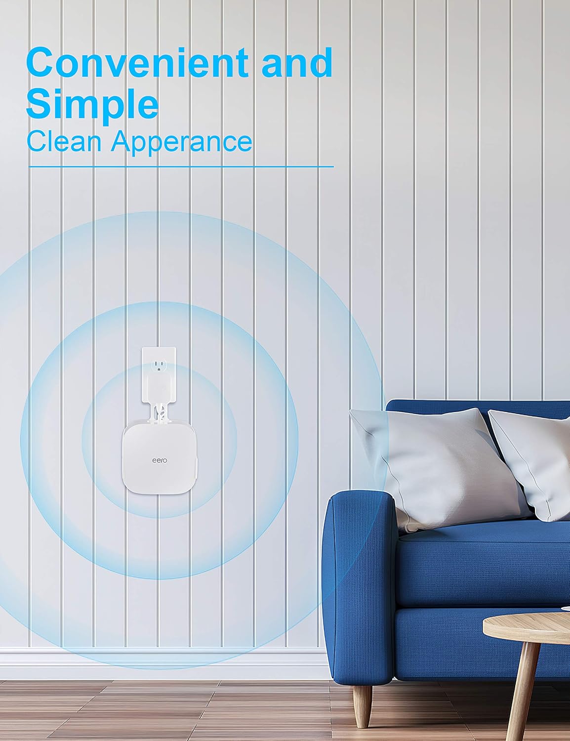 COOLWUFAN Wall Mount Holder for eero Pro 6/6E Home WiFi System - Simple and Sturdy Stand Bracket for Tri-Band Mesh Wi-Fi 6 System (White, 3 Pack)