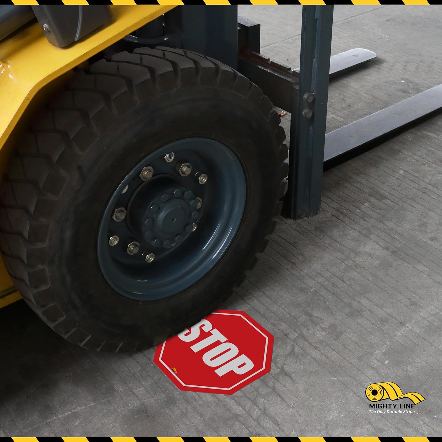Stop Sign Modern Floor Sign - Floor Marking Sign, 16"
