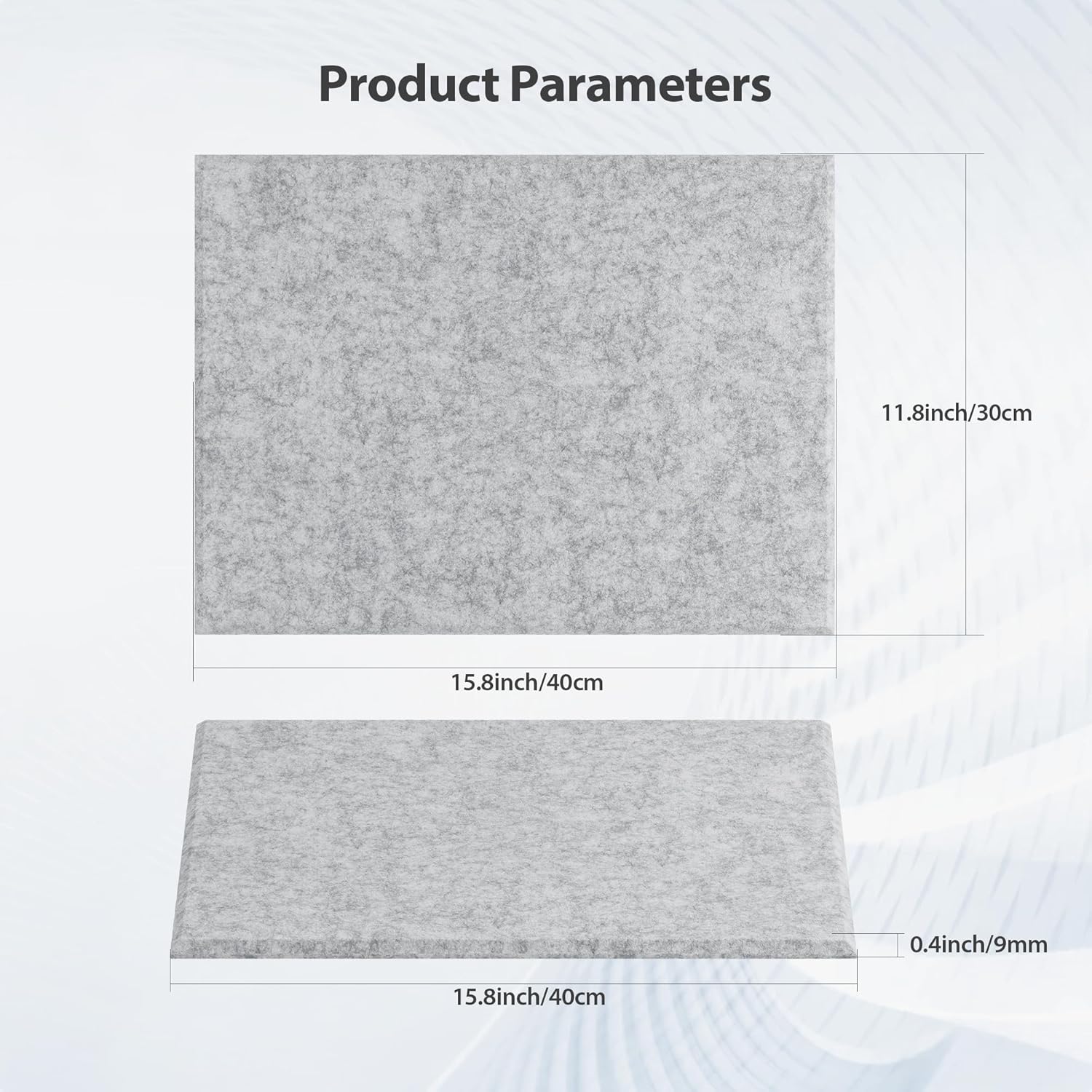 12 Pack Acoustic Panels Self Adhesive Sound Proof Foam, High Density Sound Acoustic Panel, 16X12X0.4 Inch 4:3 Rectangle Panels in Home, Office, Reccording Room, Studio,more(Silver Gray)