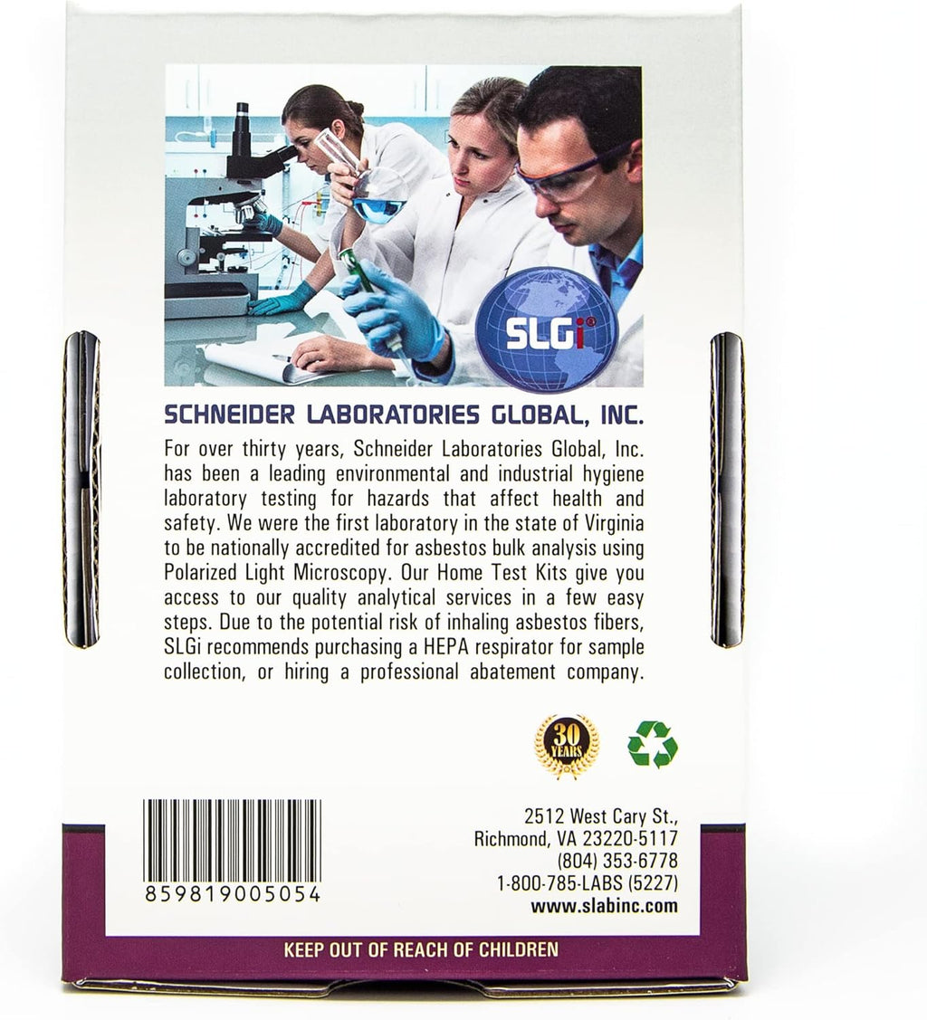 Asbestos Test Kit 5 PK (1 Bus. Day) Schneider Labs