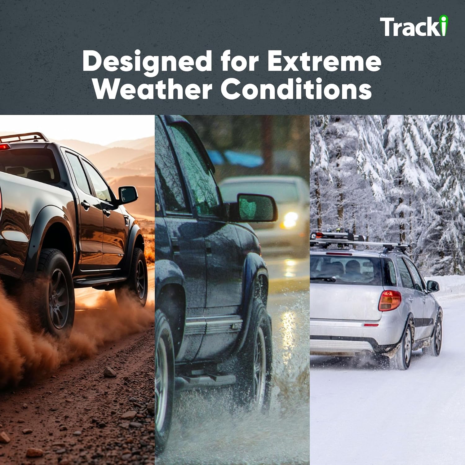 Tracki GPS Tracker for Vehicles, Car, Kids. Subscription Needed. US-Made Tech. 4G LTE GPS Tracking Device. Unlimited Distance, US & Worldwide. Small (Tracker) (Box +Battery Extender (Waterproof))