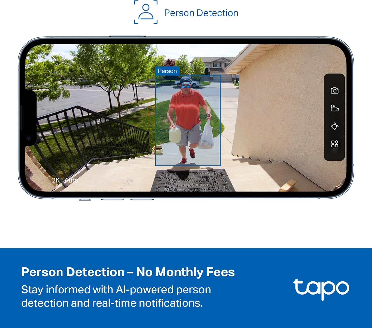 Tapo Outdoor Security Camera Wireless, 1080P, Up to 180-Day Battery, Free Person Detection, Custom Zones, Color Night Vision, SD/Could Storage, Wrks w/Alexa/Google, Ideal for Homeowners(C401) Black