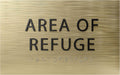 6" X4" Area of Refuge Sign - ADA Compliant Tactile Graphics Grade 2 Braille Text | Wall Mount Plastic Signs for Shopping Malls, Offices, Hotels, Schools, Apartments & Restaurants