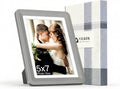 Dark Gray 5x7 Picture Frame with Acrylic Front, ABS Frame for 5x7 or 4x6 Photos, Shatterproof UV-Resistant Tabletop Photo Frame, Vertical/Horizontal Display for Home Décor