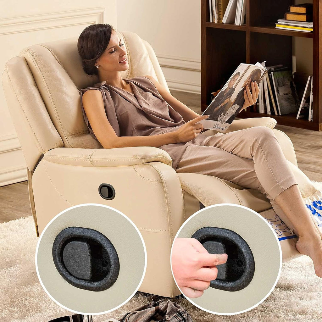 Recliner Replacement Parts with Pull Handle and Release Cable (1-Sets), Repair Recliner Mechanism Parts Compatible with Most Furniture of Recliner Sofa Couch Chair