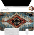 Heated Mouse Pad 23.6 x 14 in 3-Temp Fast Heating Desk Mat with Auto Timer Warmer for Hands Wrist Pain Relief Waterproof Keyboard Mat for Office, Gaming, Home, Art Prints