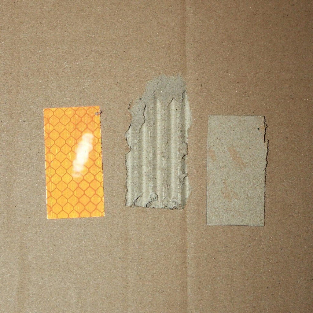 Non Fading Orange Reflective Stickers 1 inch X 2 inch, Outdoor Waterproof High Visibility Warning Safety Adhesive Reflector Tape (20 Pcs)