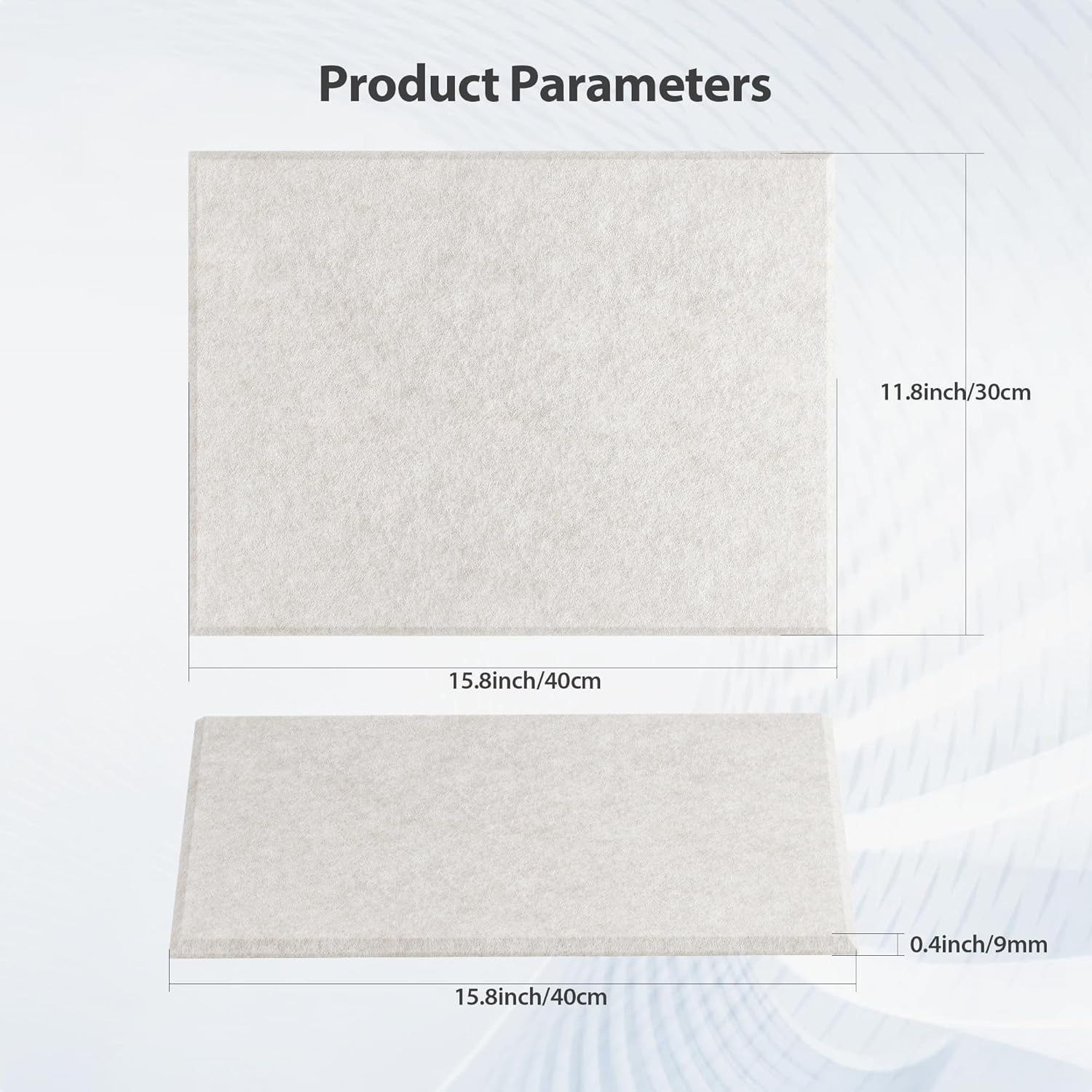 12 Pack Acoustic Panels Self Adhesive Sound Proof Foam, High Density Sound Acoustic Panel, 16X12X0.4 Inch 4:3 Rectangle Panels in Home, Office, Reccording Room, Studio,and more(Beige)
