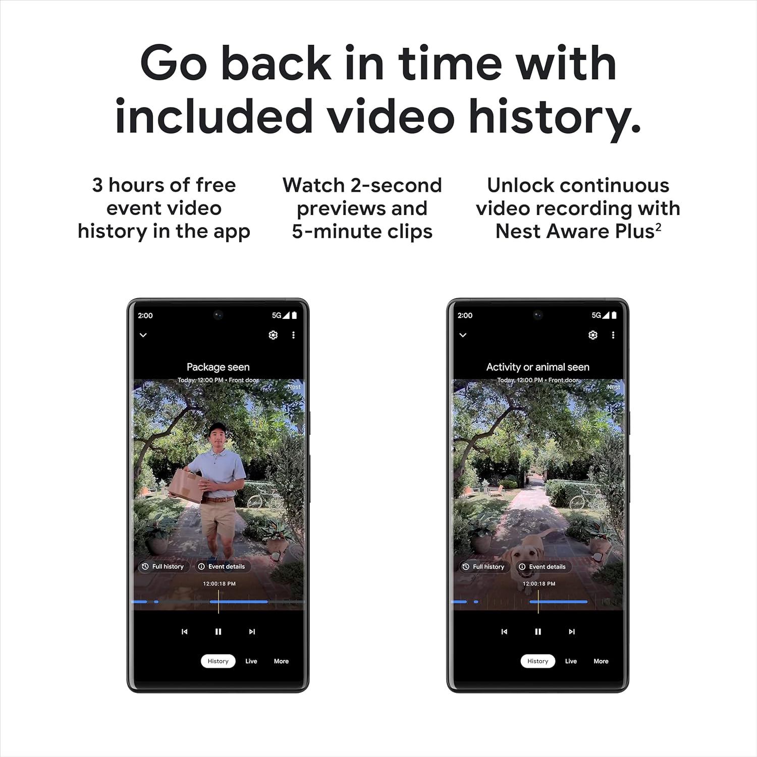 Google Nest Doorbell - (Wired, 2nd Gen) - Wired Video Doorbell Camera - Doorbell Security Camera - Ivy