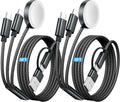 Temdan 2Pack for Apple Watch Charger, 3 in 2 Multi Charging Cable, iPhone Charger, USB A/Type C/Lightning Cable, Portable Travel Essentials Designed for iWatch Ultra/SE/11-1 & iPhone 17-12/ iPad-5Ft