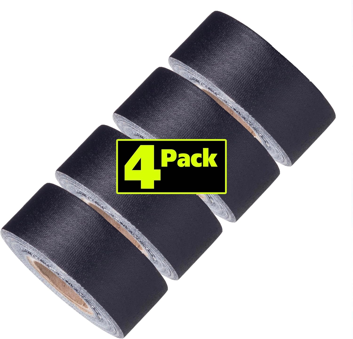 Mini Gaffer Tape Rolls by GafferPower 1 inch x 8yards - Pack of 4 Black, Made in The USA, Heavy Duty Gaffer's Tape, Strong Tough Compact Lightweight, Multipurpose