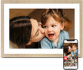 Frameo Digital Picture Frame, 10.1 InchDigital Photo Frame WiFi, Electric Frame 1280 * 800IPS Touch Screen, Auto-Rotate, Share Videos Pictures Slideshow, 32GB Memory, Gifts for Women, Oyster White