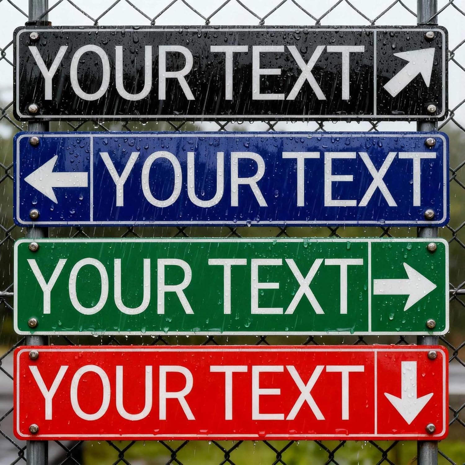 Custom Street Signs, Reflective Option, Single/Double Sided, Rust Free Aluminum, UV Protected & Weatherproof - 4x18 Inch