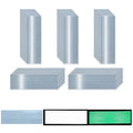 Glow in The Dark Reflective Stickers 2 inch X 6 inch for Truckskes, Warning Strong Safety Adhesive Reflective Strips (50 Pcs)
