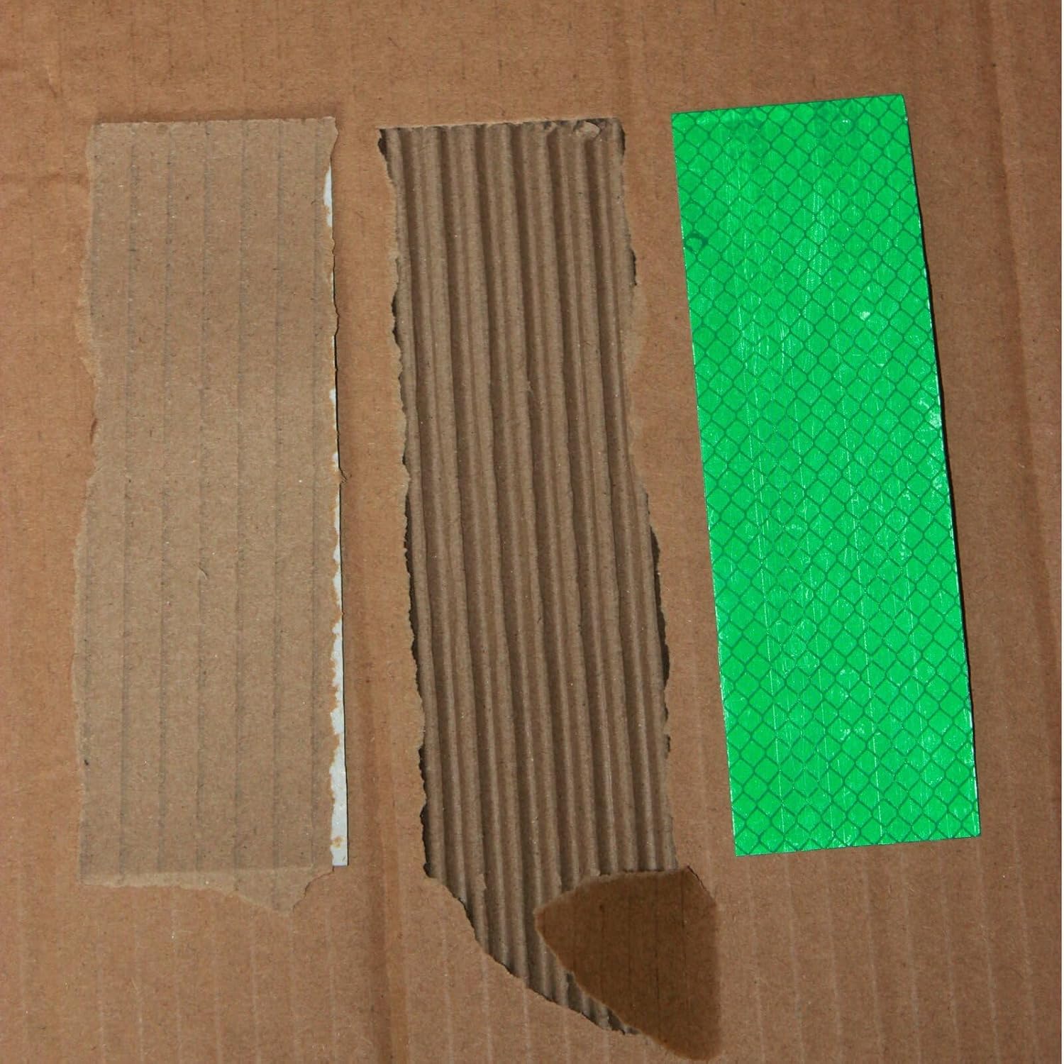 Non Fading Green Reflective Stickers 2 inch X 6 inch, Outdoor Waterproof High Visibility Warning Safety Adhesive Reflector Tape (100 Pcs)