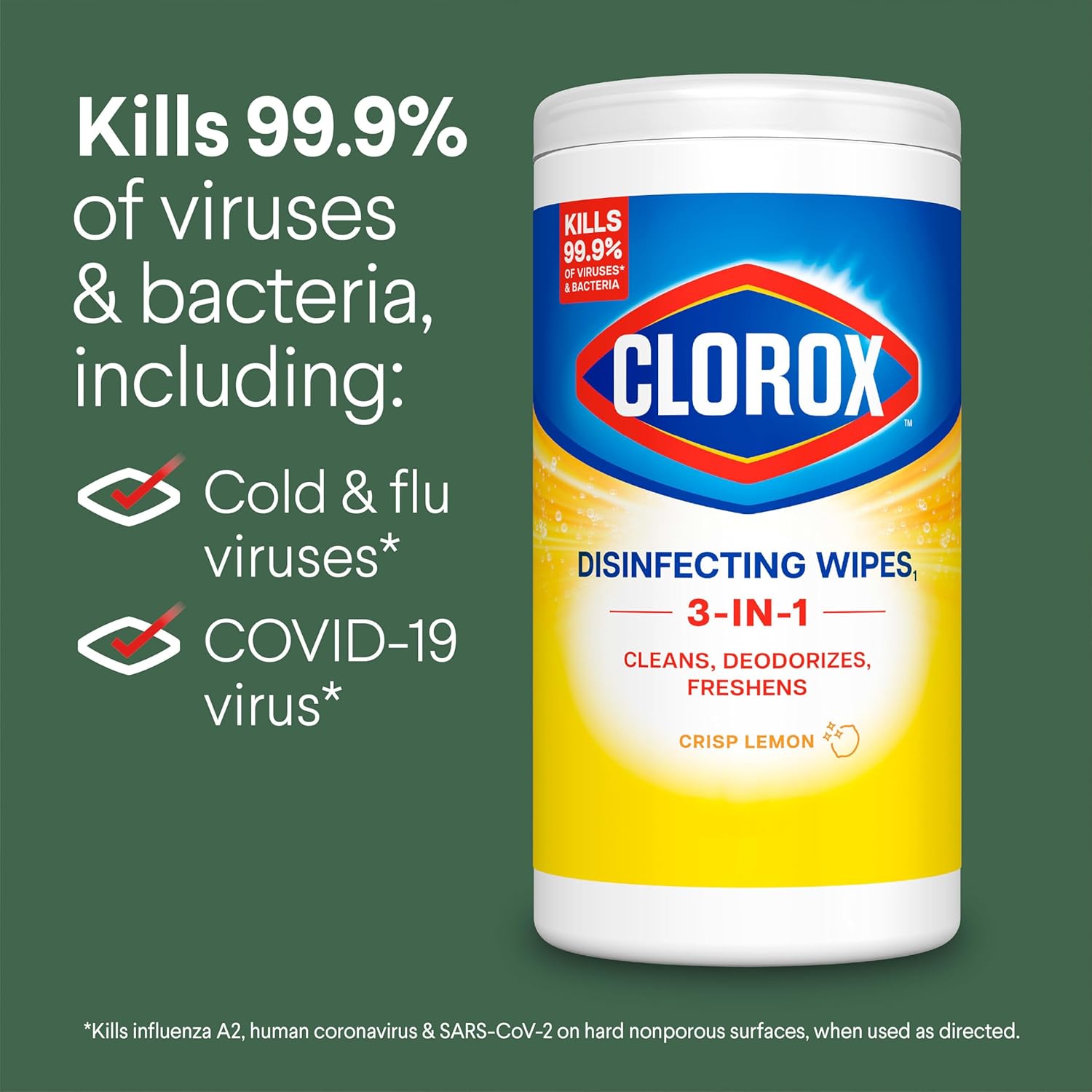 Clorox Disinfecting Cleaning Wipes Variety Pack, 75 Count Each, Pack of 2 (Package May Vary)