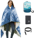 Heated Blanket Battery Operated,12V Cordless heating pad with 15000 battery,Heated Shawl Throw Blanket,Wearable Heated Blanket,Sherpa Lining,3 Heating Set for Car,Camping,Backpacking,Hiking,Travel