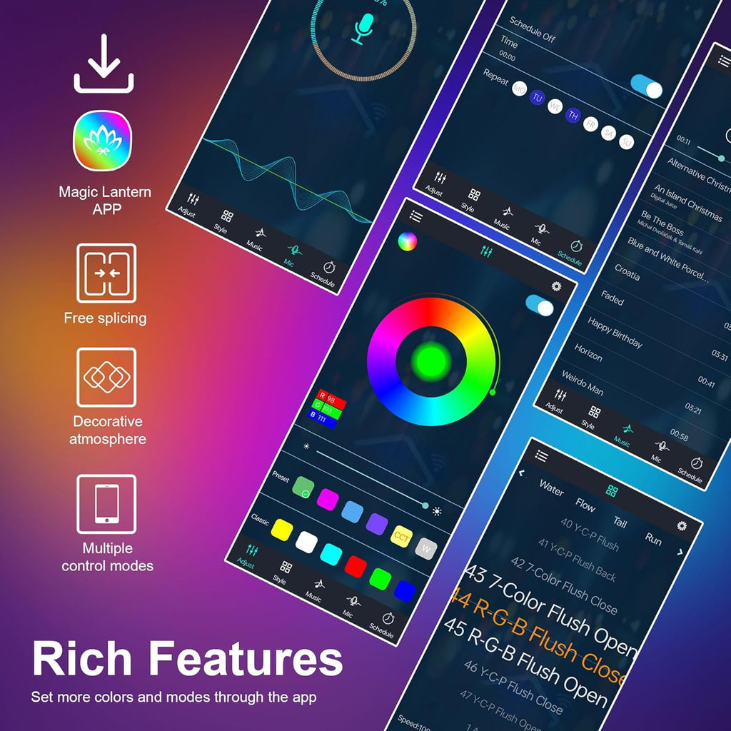 10Pcs RGB Hexagon Light Panels LED Wall Lights, Smart Modular Gaming Lights Creative Wall Lights with APP, Cool DIY Honeycomb Shape Panels Hexagon Lights with Music Sync for Indoor Decor