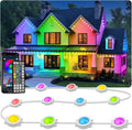 LITSOUL 100FT Permanent Outdoor Lights for House Waterproof, Smart RGB Eave LED Lighting with 16 Million Colors, IP67 Outdoor Strip Lights for Christmas Halloween Holiday Daily Decorations (100FT)