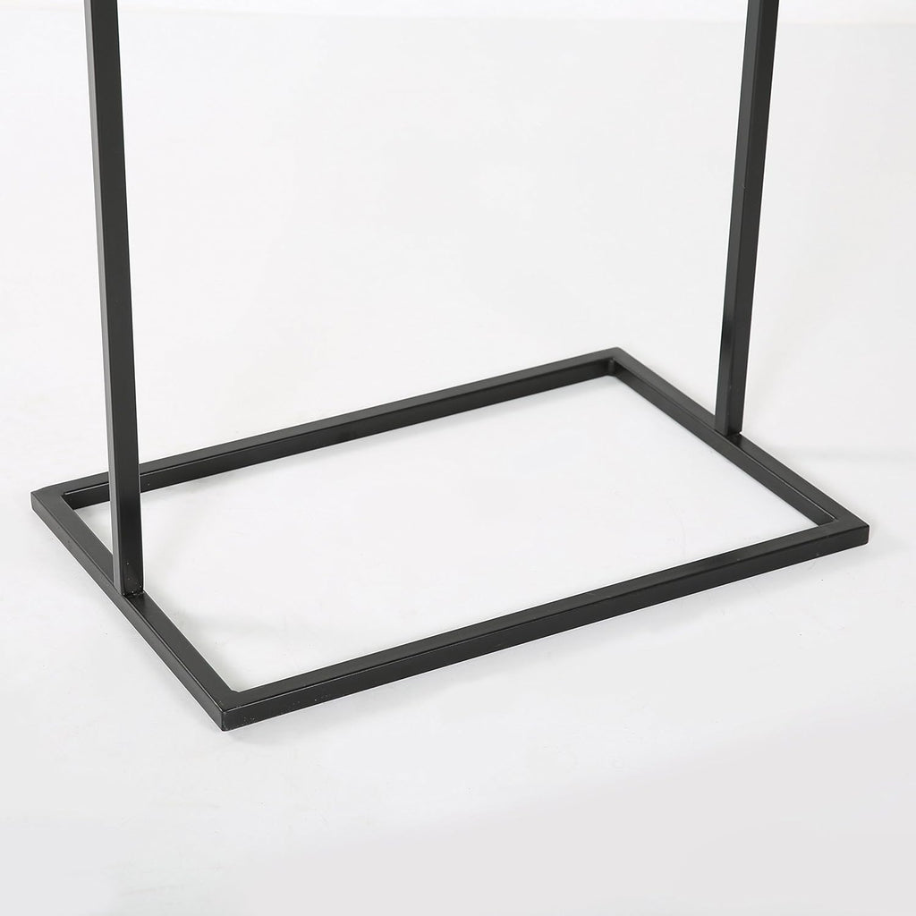M&T Displays Metal Eco Info Board Black 18x60 Inches Slide-in Poster Sign Holder 1 Tier Double Sided Floor Standing Advertising Display with Backing and Anti-Glare PET Cover
