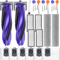 21 Pack Replacement Accessories Parts for Narwal Flow Replacement Parts Compatible with Narwal Flow Robotic Vacuum Parts with 2 Roller Brush,2 Mops,4 HEAP,6 Dust Bags,6 Side Brushes,1 Brush