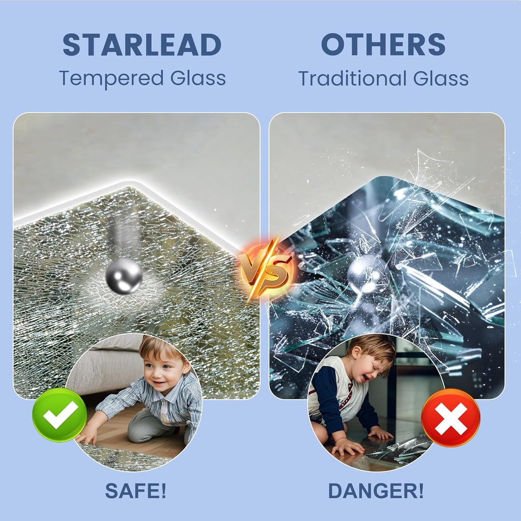 STARLEAD 24"x36" LED-Bathroom-Mirror-with-Lights, Wall-Mounted with Bluetooth Speaker, Anti-Fog, 3 Color Temperature, Dimmable Brightness, Waterproof, Tempered Glass, Frontlit & Backlit