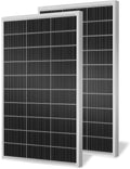 300 Watt Solar Panels, 12V 150 Watt 2 Pack, Monocrystalline Cell High-Efficiency PV Module, Solar Panels for Homes Camping RV Battery Boat Caravan and Other Off-Grid System
