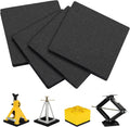 OULEME RV Leveling Block Flex Pads, 8.5” Rubber Jack Pads, Anti-Vibration & Anti-Slip Mats, for Camper Travel Trailer Jacks & Stands & Stabilizers on Uneven Surfaces, 4-Pack