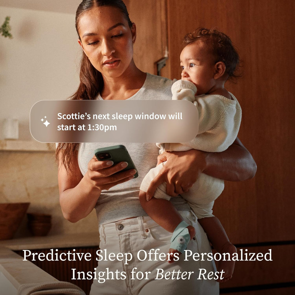 Owlet Dream Sock - FDA-Cleared Smart Baby Monitor - Track Live Pulse (Heart) Rate, Oxygen in Infants - Receive Notifications - Dusty Rose