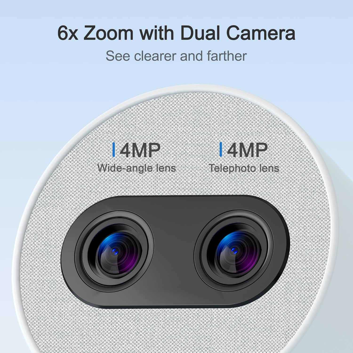 Simsky Split Screen Video Baby Monitor with Cameras, Dual 4MP Cameras with 6X Zoom, 7" UHD Touch Screen Portable Audio Baby Monitor 32GB Local Storage