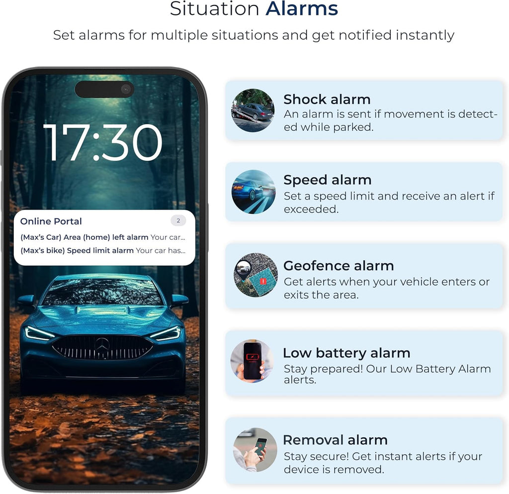 SALIND 11 4G GPS Tracker - Real-Time Tracker for Vehicles, Cars, Fleets, LTE Device w/Magnetic, US & Worldwide SIM Card Included, iOS/Android Compatible, Up to 70 Days Battery - Subscription Required