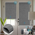 SmartWings Motorized Blinds Shades for Window Remote Control Smart Blind Shade Work with Thread Homekit Apple Z-wave Alexa Automatic Roller Shade Blackout Customized 16"-110"W (Bouvardia Medium Grey)
