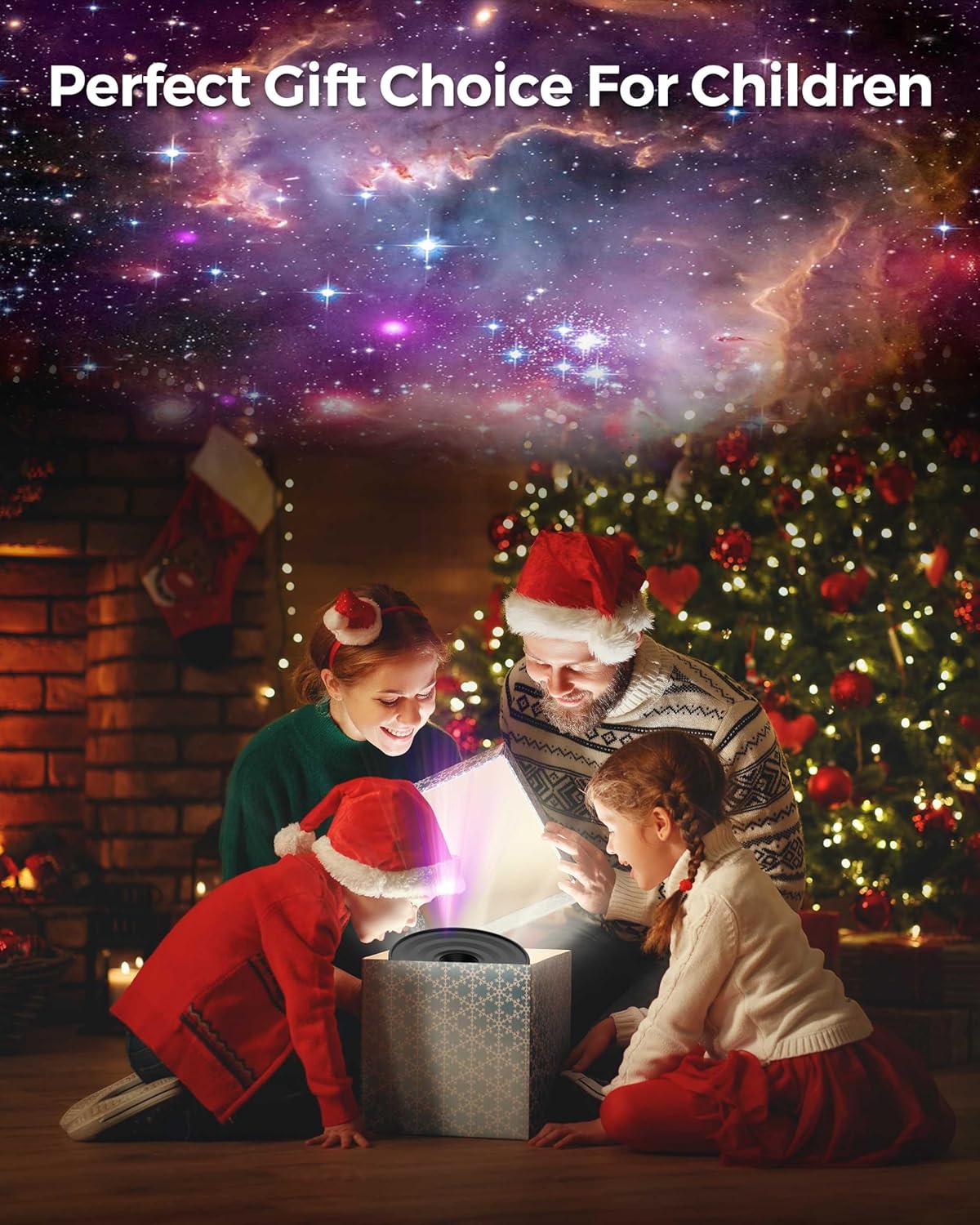 Galaxy Projector for Bedroom, Home Planetarium Astral Light Projector with Solar System & Constellation, Space Ceiling Starry Sky Night Light Projector with White Noise for Kids Adult Christmas Gift