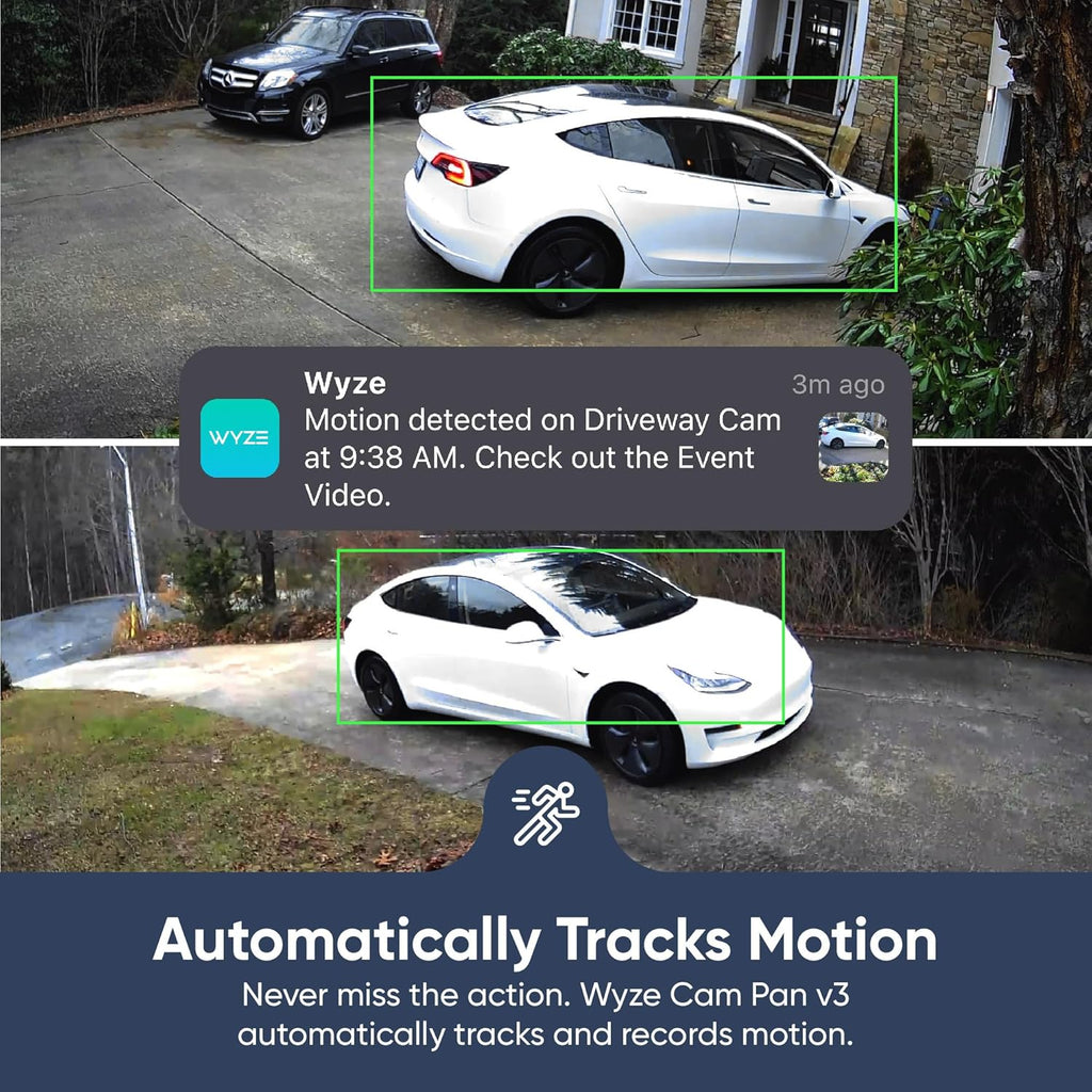 WYZE Cam Pan v3 Indoor/Outdoor IP65 1080P 360° Pan/Tilt/Zoom WiFi Smart Home Security Camera, Motion Tracking for Baby/Pet, Color Night Vision, Works with Alexa&Google Assistant, Free Expert Setup
