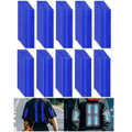 Non Fading Blue Reflective Stickers 1 inch X 4 inch, Outdoor Waterproof High Visibility Warning Safety Adhesive Reflector Tape (100 Pcs)