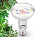 BR30 Led Grow Light Bulbs for Indoor Plants Full Spectrum,E26 BR30 Floodlight Plant Sun Grow Lamp 15W 1800lm,150-200 Watt Equivalent,Balanced Spectrum 5000K Red Blue for Seeds Greens,Flowers,1Pcs