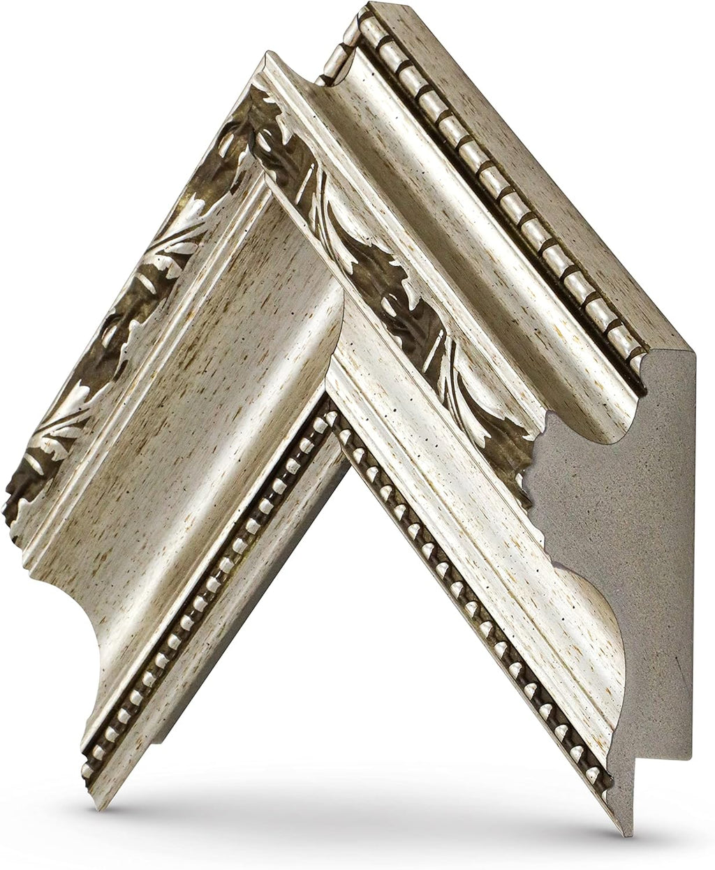 Ornate Silver 85" Premiere Deco TV Frame - Compatible ONLY with Samsung The Frame TV and Pro TVs (Fits 2021-2025, LS03A, LS03B,LS03C,LS03D,LS03FA,LS03FW)