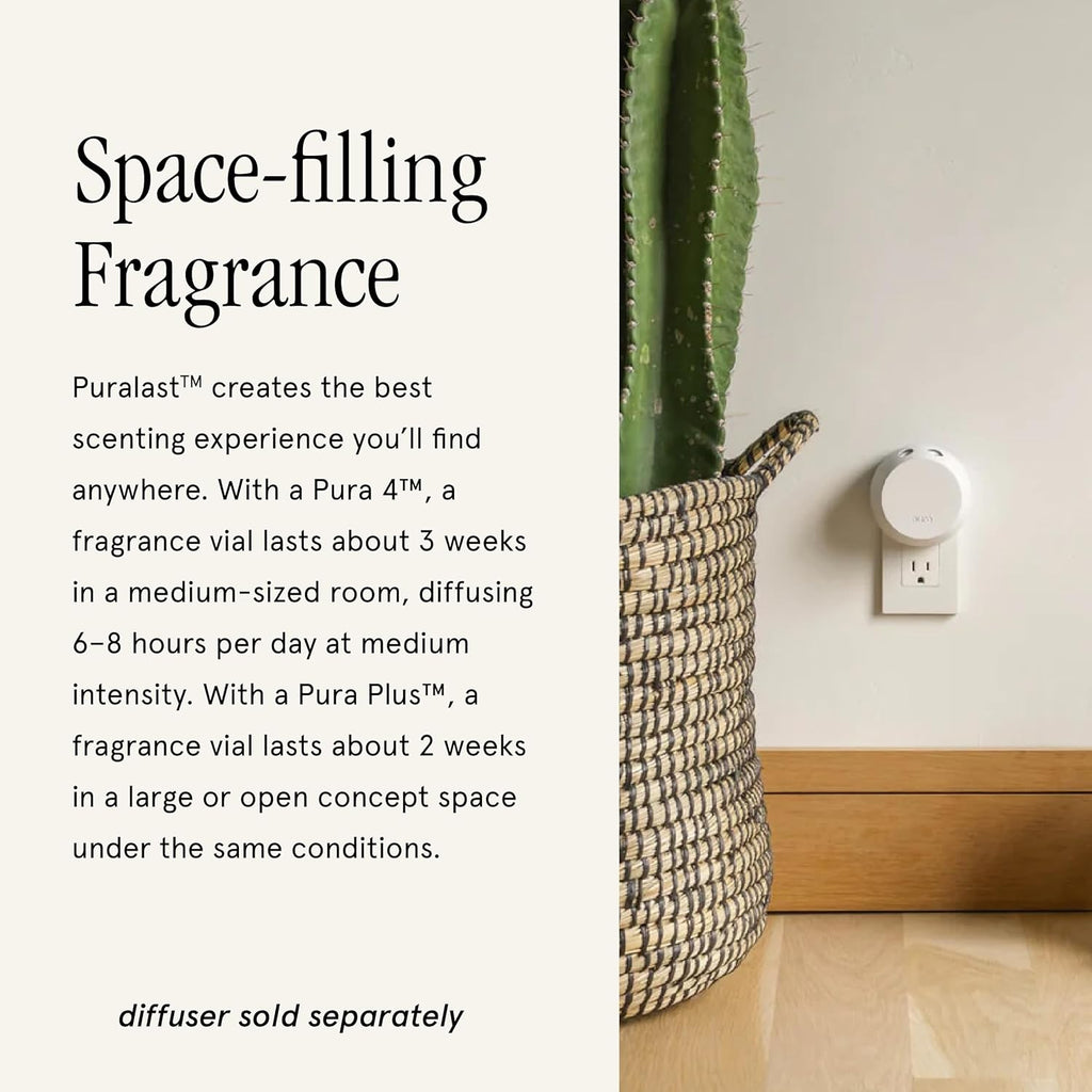 Pura x Studio McGee Smart Home Air Diffuser - Smart Air Diffuser - Up to 120-Hours of Luxury Fragrance per Refill - Spring & Summer Fragrance - 2 Pack, Sea Salt Driftwood