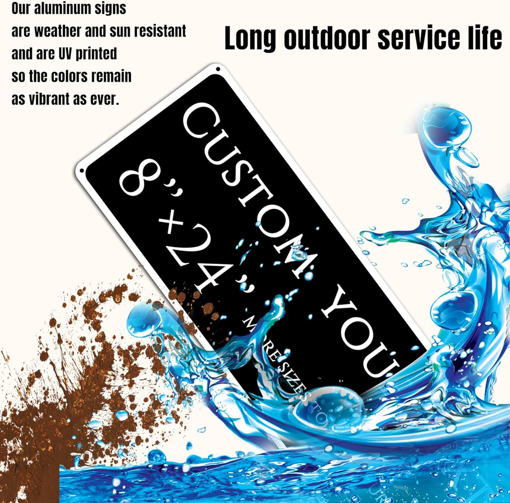 Custom Sign, Custom Indoor/Outdoor Decorative Sign，Reflective，Aluminum Weatherproof Metal Sign Multiple Sizes, Customize for greenhouse , Business, Workplace, office, Home, chemical plant，Delivery Signs(8*24 Inch)