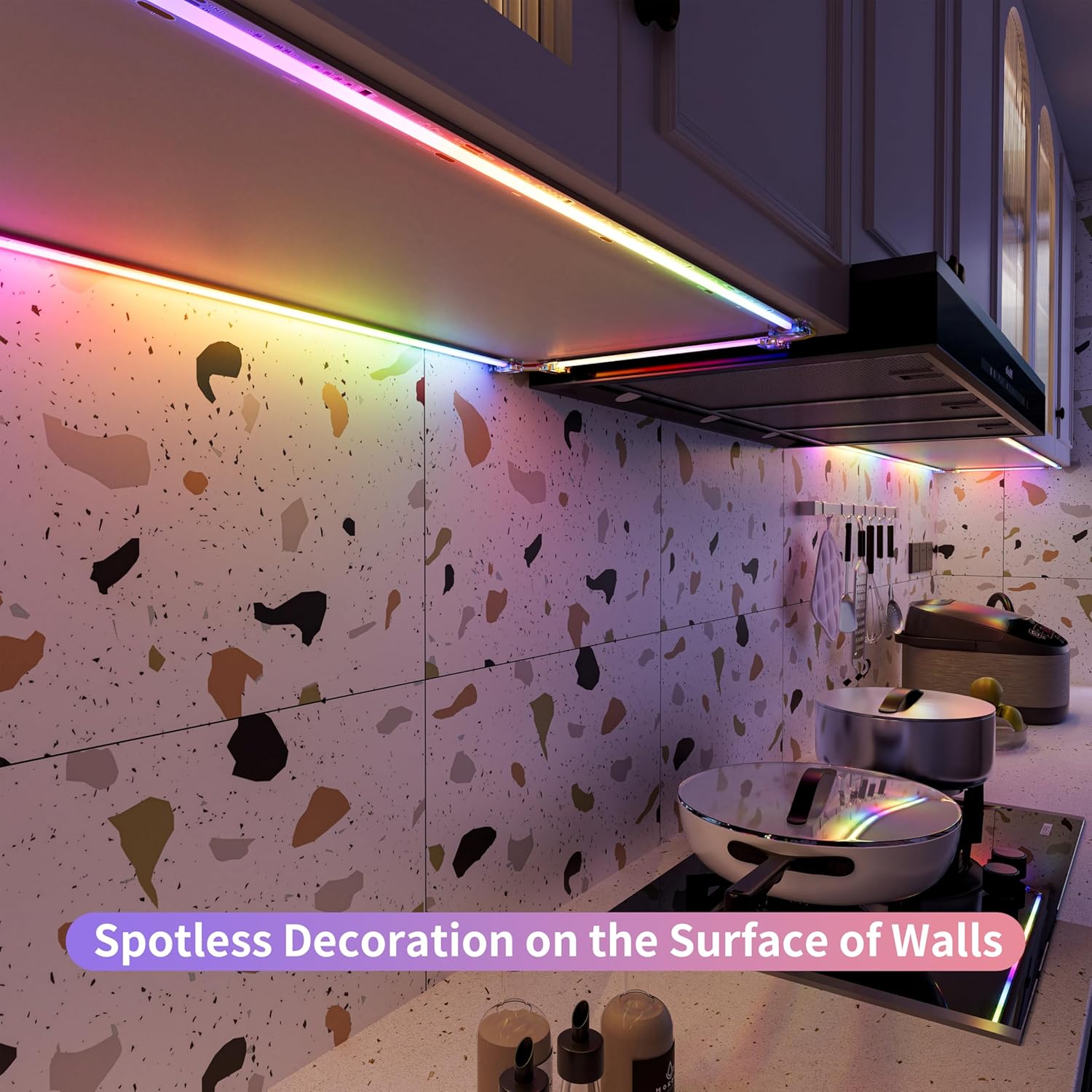 PAUTIX RGB Smart IC COB LED Strip Light Addressable 32.8ft/10m,UL-Listed 24V Color Flowing Strip Light Multicolor Flexible Tape Lights with APP Control/Music Mode,for TV,Bedroom,Party DIY Decoration