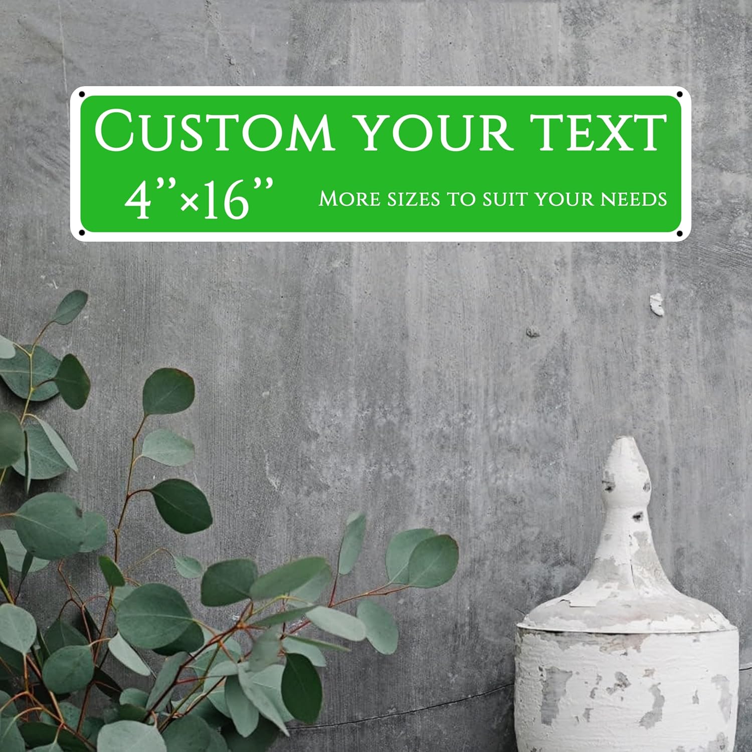 Custom Sign,street signs customized，Reflective double-sided,Aluminum Weatherproof Metal Sign Multiple Sizes, Customize for Shops along the street, famous brands, Business, Workplace, office, Home, Delivery Signs(4*16 Inch)