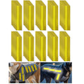 Non Fading Yellow Reflective Stickers 1 inch X 4 inch, Outdoor Waterproof High Visibility Warning Safety Adhesive Reflector Tape (100 Pcs)
