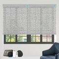 Motorized Blinds with Remote Custom Size Blackout Smart Roller Shades Compatible with Alexa Google, Electric Blinds for Windows